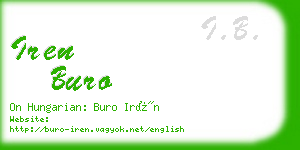 iren buro business card